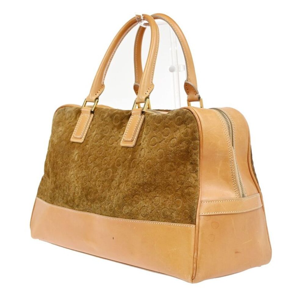 Celine C Macadam Handbag Suede And Leather Brown Suede Handbag - Picture 3 of 16